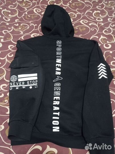 Толстовка мужская с капюшоном теплая