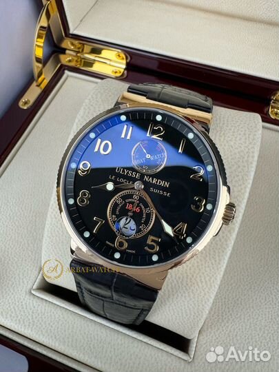 Ulysse Nardin Maxi Marine Yellow Gold Black 41 mm