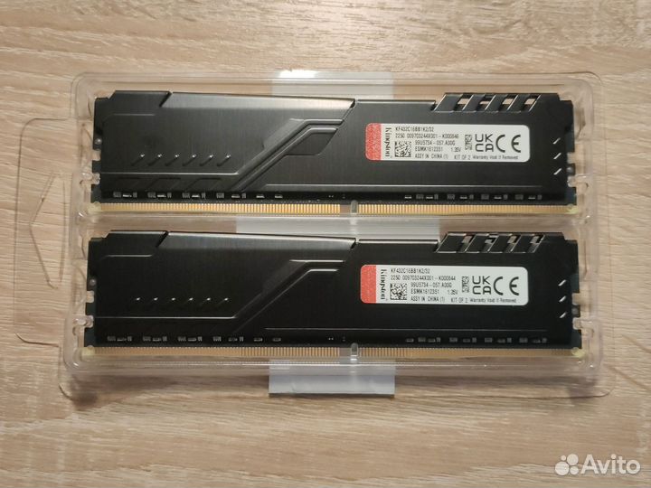 HyperX Fury Beast 32GB DDR4 3200Mhz Новая