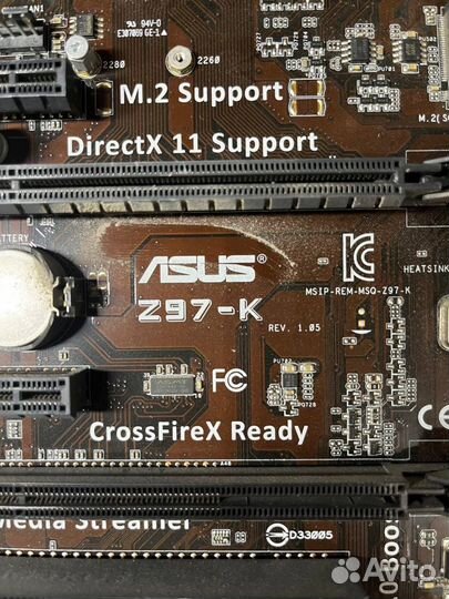 Комплект для пк: Материнка asus Z97-K, Процессор i