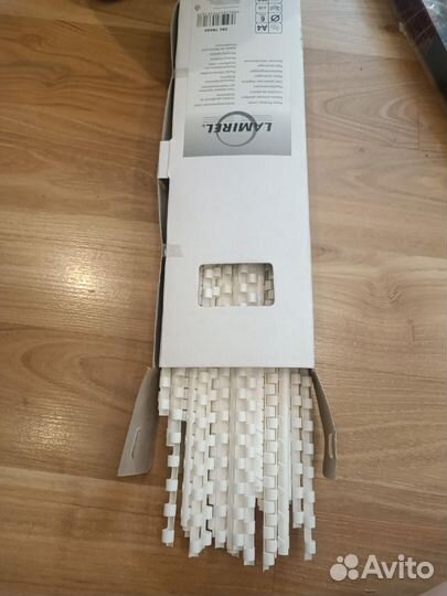 Пластиковые пружины для переплёта, белые 86 шт