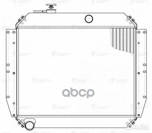 Радиатор системы охлаждения ЗИЛ 130 (алюм.) 