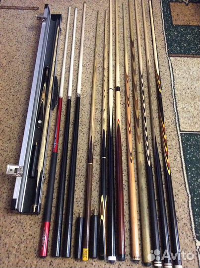 Бильярдные кии шары для пула и русского бильярда