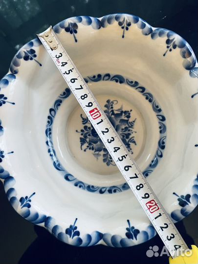 Фруктовница, салатник Гжель