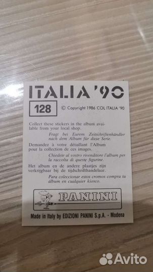 Наклейки Panini Italia 90 и 96 Евро. Оригинал