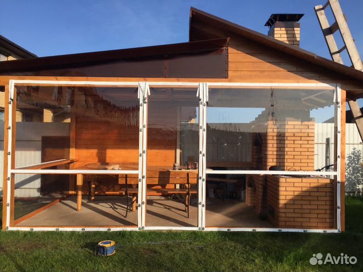 Мягкие окна из пвх для беседки, веранды, террасы