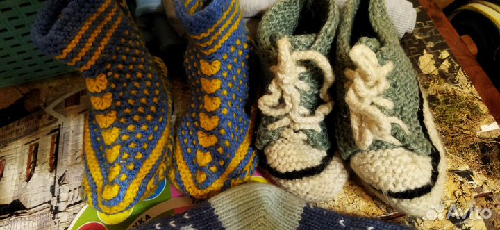 Носки вязаные ручной работы детские