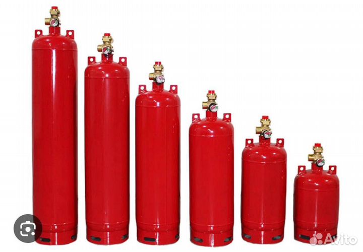 Баллоны и фреон для систем газо- и пожаротушения