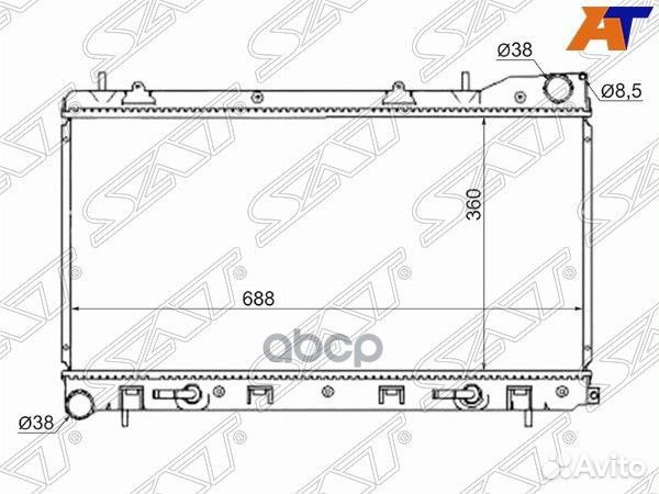 Радиатор Subaru Forester 02-08 / Impreza 00-07