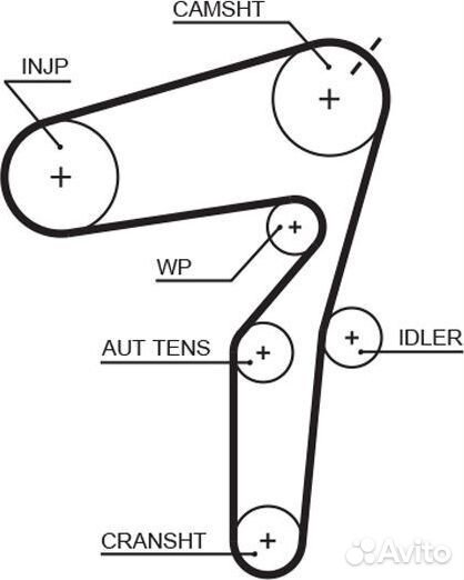 Ремень грм PowerGrip Fiat Sedici 2005-2014