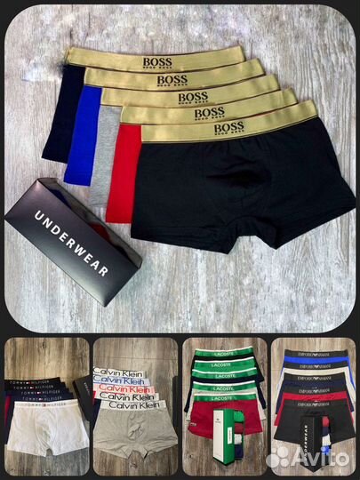 Трусы мужские боксеры Calvin Klein Tommy Lacoste