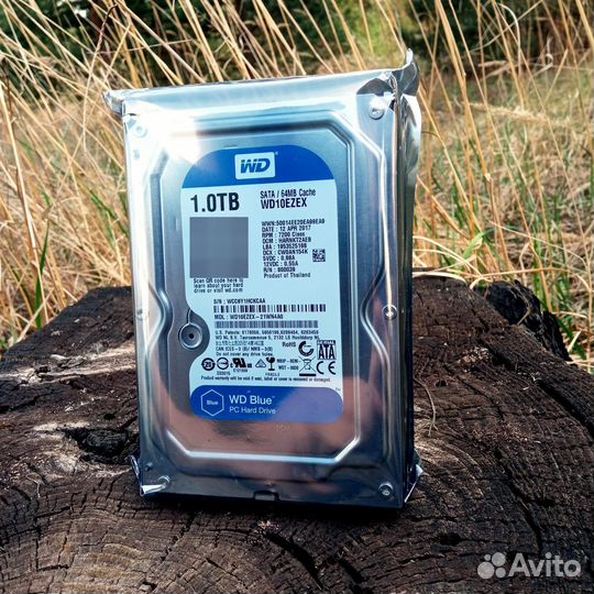 Жесткий диск 1TB WD blue HDD в упаковке