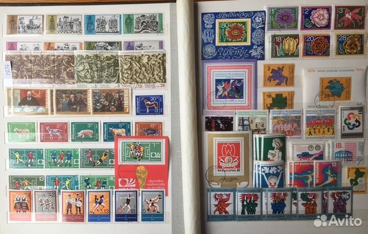 Марки Болгарии с 1970 г., альбом №4