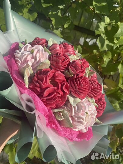 Букет зефирных цветов