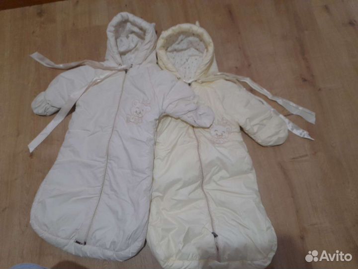 Конверт (Комбинезон) демисезонный 2 шт для двойни