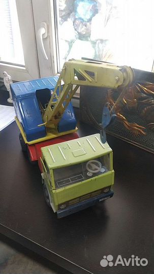 Машинка камаз железный кран 65 см СССР