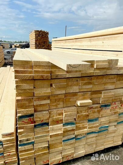 Брус обрезной 100х100х6000мм