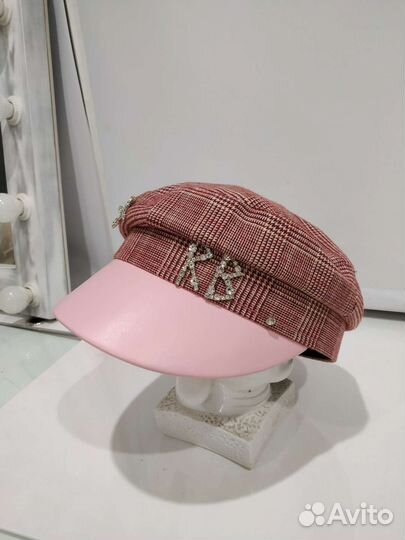 Кепка(драп+кожа) Новая,женская