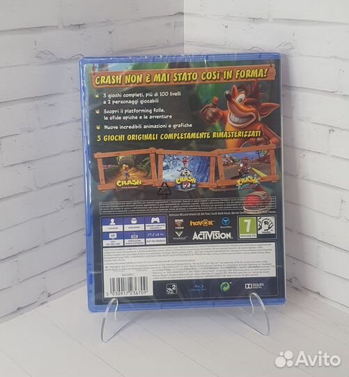 Crash Bandicoot N.Sane Trilogy PS4 диск