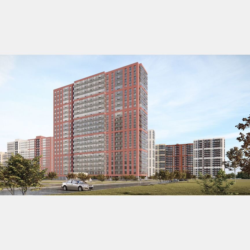 1-к. квартира, 32,2 м², 2/22 эт.