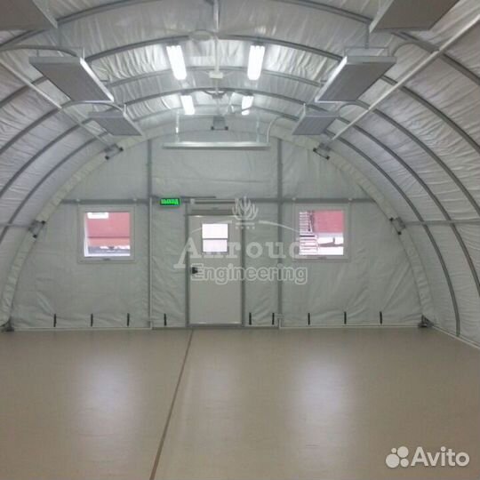 Ангар для тяжёлой техники 18*40 м и арктический мо
