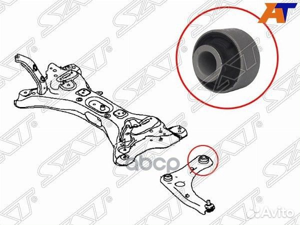 Сайлентблок переднего нижнего рычага задний (ве