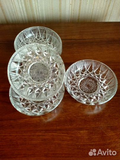 Розетки хрустальные