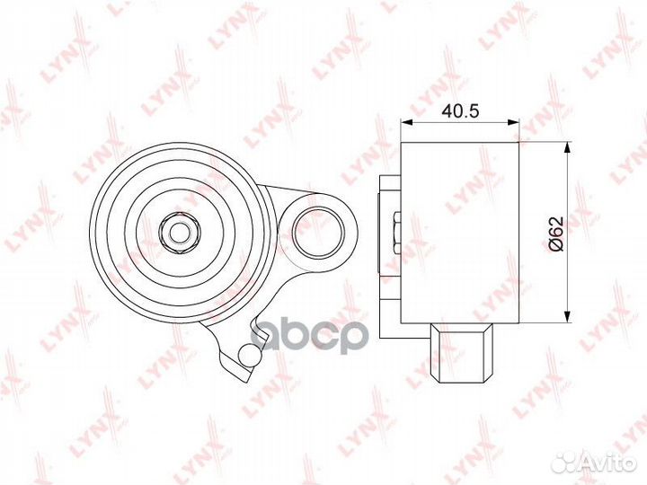 Ролик ремня грм PB-1206 lynxauto