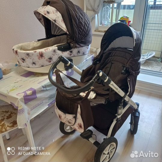 Коляска 2 в 1 Amanda 8000