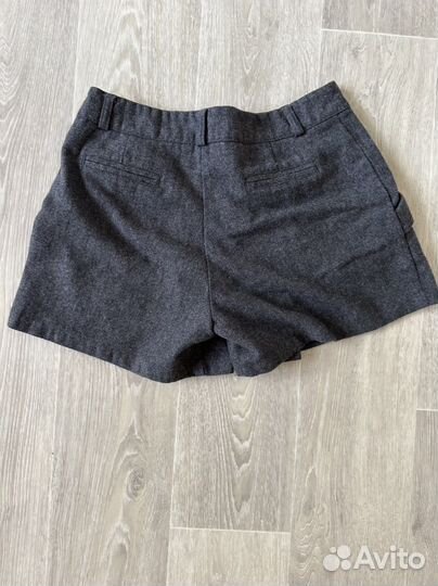 Шорты шерстяные серые