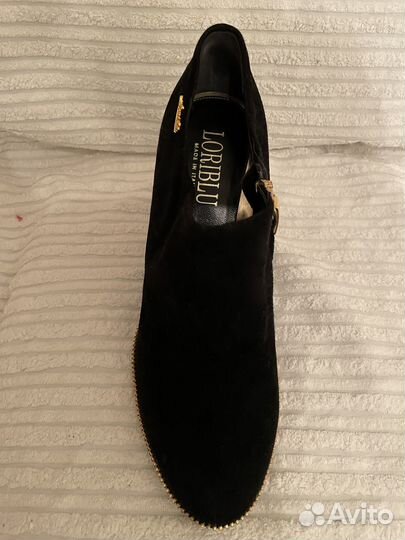 Батильоны р 40,5 loriblu кожаные бархат как новые