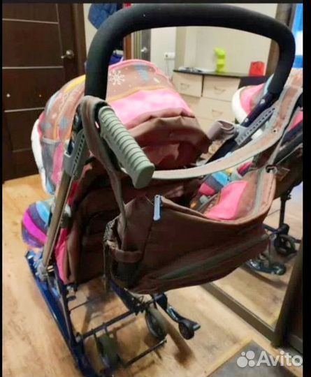 Детские санки коляска Nika