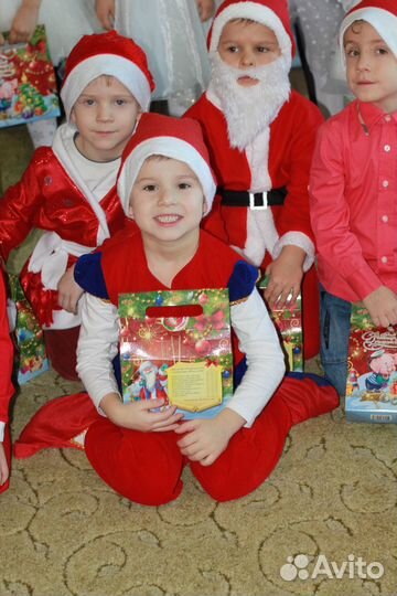 Новогодний костюм гнома 104-110, аренда 500