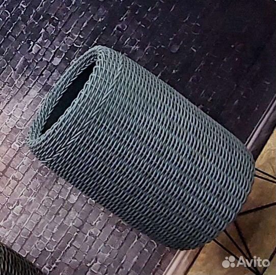 Кашпо-цилидр из экоротанга