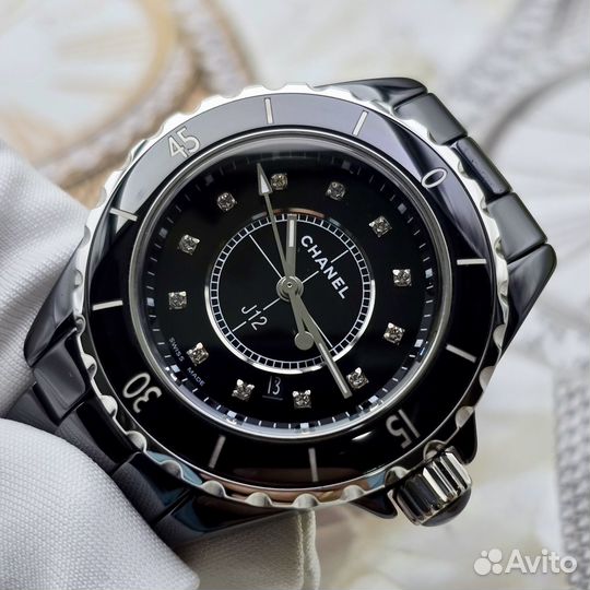 Часы Chanel J12 Black Diamond Dial