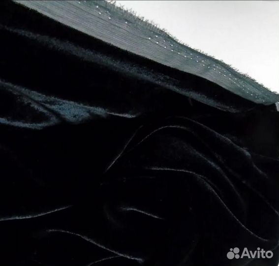 Панбархат черный,на шелке ,винтаж,размер 3,50 шири