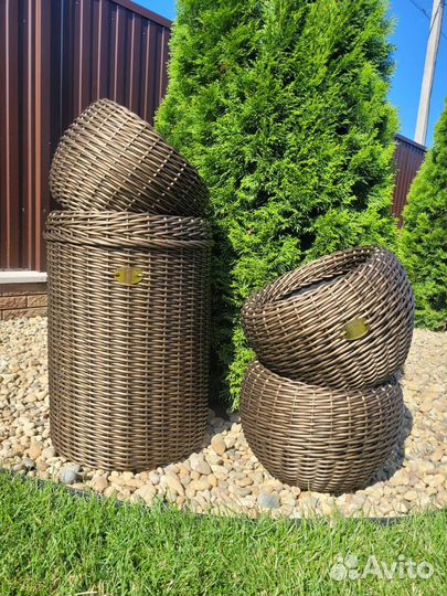 Кашпо из полиротанга