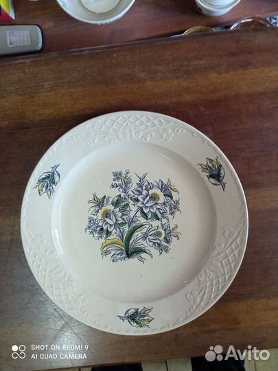 Блюдо большое, фаянс, зик