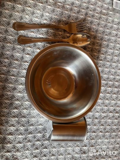 Набор посуды металлический