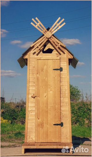 Дачный туалет с лебедем зяз 858
