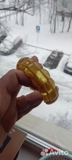 Браслет.Янтарь.Винтаж