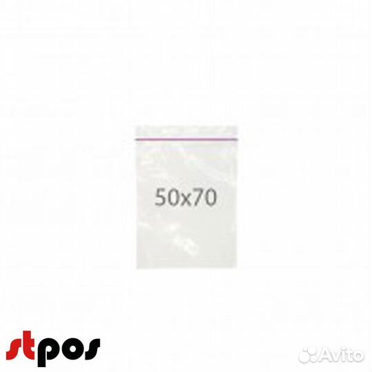 Пакеты zip lock 50х70 мм, 35 мкм, 100 шт./упак