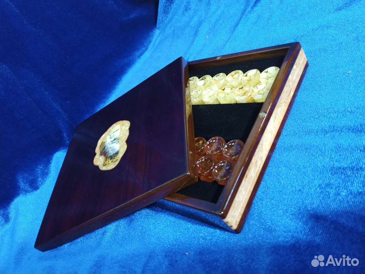 Фишки для нард янтарные