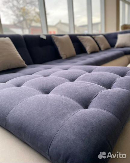 Большой п образный диван