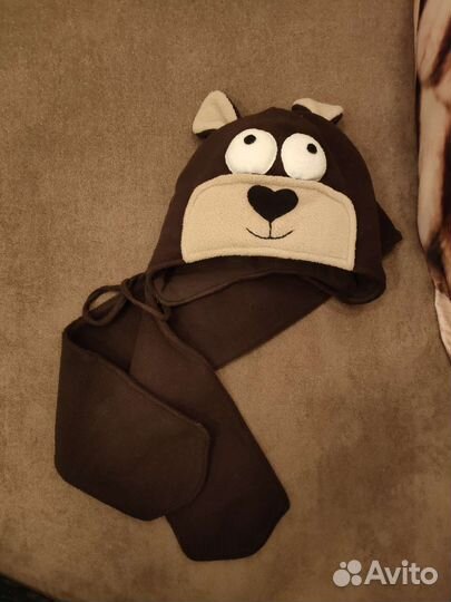 Шапка с шарфом