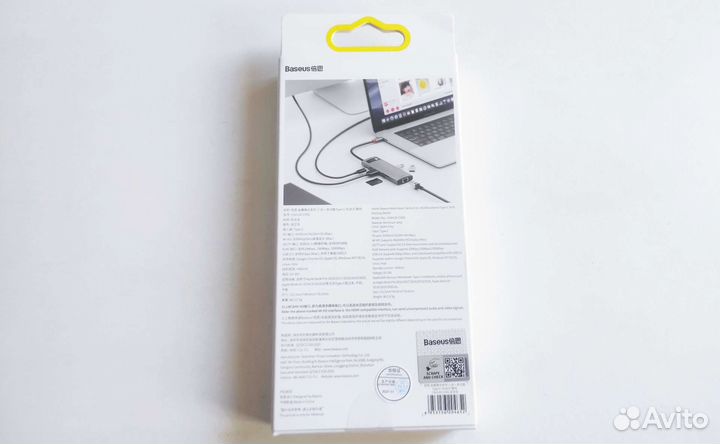 Концентратор хаб baseus 8 в 1