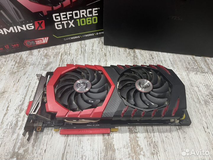 Видеокарта MSI GamingX gtx 1060 6gb