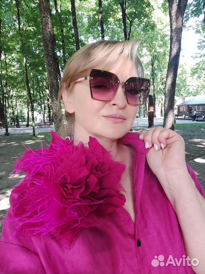 Броши цветы пионы розы из ткани большие