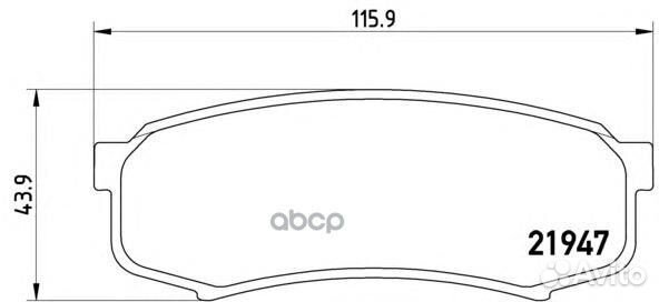 P83024 572245B413 00FDB1021 колодки дисковы