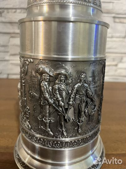 Оловянная пивная кружка